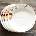 personalized porcelain soup fruit plate with decal